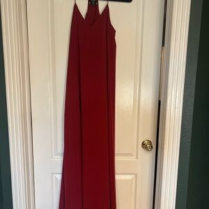 Elegant Red Maxi Dress
